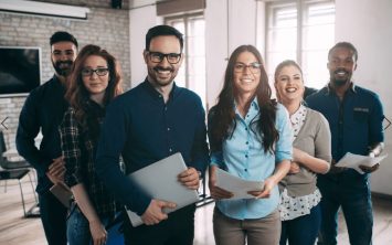 workforce management staff in an office