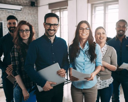 workforce management staff in an office